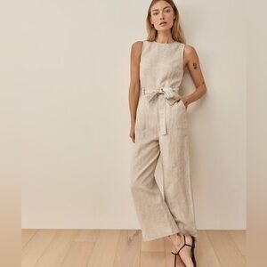 NWOT Reformation Naomi linen jumpsuit